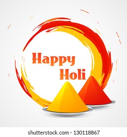 vector happy holi design illustration