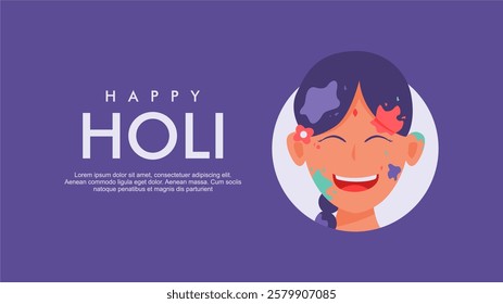 vector happy holi festival background template