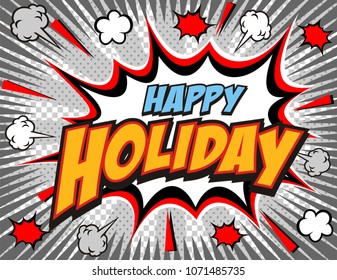 Vector Happy holiday's 