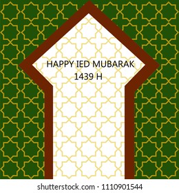 vector of happy ied mubarak 1439