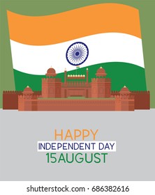 vector of  happy India Independent day, 15 august