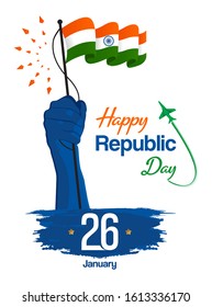 Vector of Happy Indian Republic day celebration banner background 2. 26 january