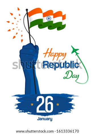Vector of Happy Indian Republic day celebration banner background 2. 26 january