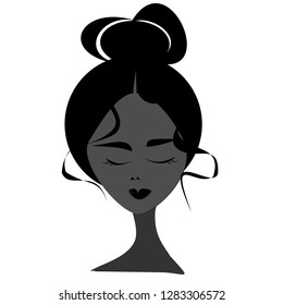  Vector Happy International  Woman Day. Lady cartoon character  on isolated background.