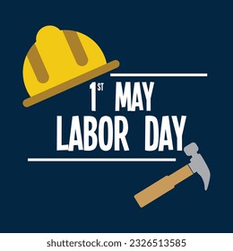 vector happy labor day banner and template design and vector labor cap and tools and 1st may banner and labor vector and labor banner design 