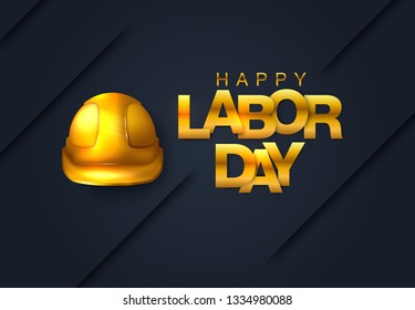 Vector Happy Labor Day card