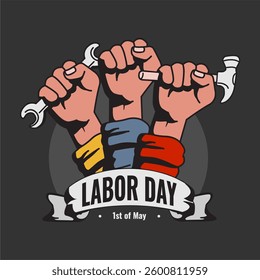 vector happy labor day poster template