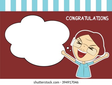 vector of happy man with open arms