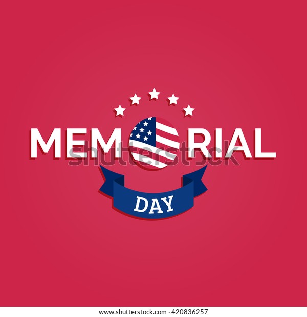 Vector Happy Memorial Day Card National Stock Vector ...