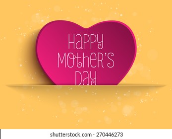 Vector - Happy Mother Day Heart Background