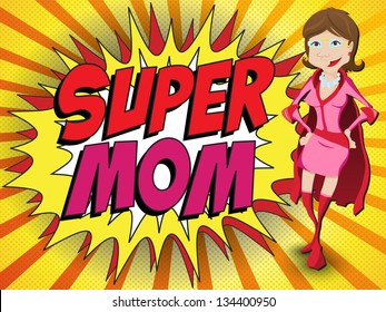 Vector Happy Mother Day Heart Background Stock Vector (Royalty Free ...