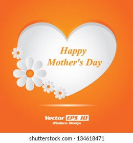 Vector happy mothers day card / brochure design