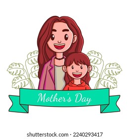 vector happy mother's day illustration