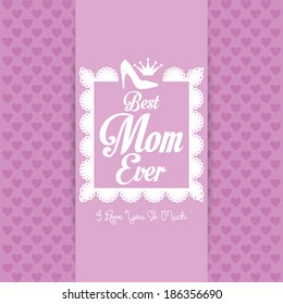 Vector Happy Mothers's Day Template Card Background