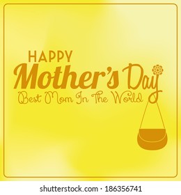 Vector Happy Mothers's Day Template Card Background