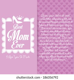 Vector Happy Mothers's Day Template Card Background