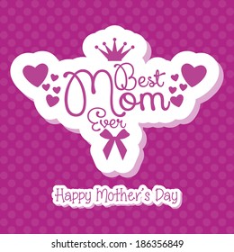 Vector Happy Mothers's Day Template Card Background