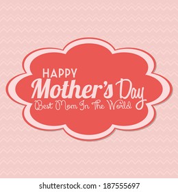 Vector Happy Mothers's Day Template Card Background 