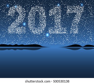 Vector Happy New 2017. 
