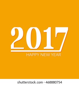 Vector happy new 2017 year background. Template for your design.