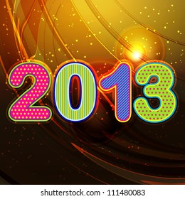 Vector Happy New Year - 2013 colorful background