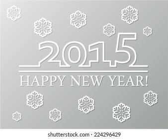 vector happy new year 2015 background decoration