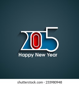 Vector Happy New year 2015 design with Stylish text, eps 10