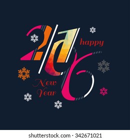 vector happy new year 2015 rolling in 2016 background for the holiday