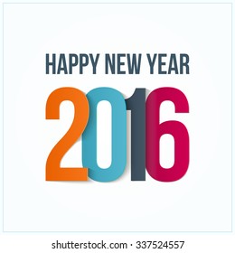 Vector Happy New Year 2016