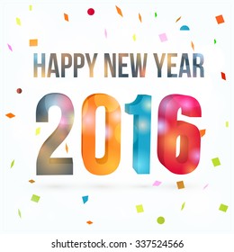 Vector Happy New Year 2016