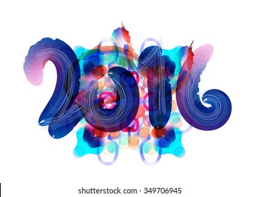 Vector Happy New Year - 2016 