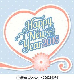 Vector happy new year 2016