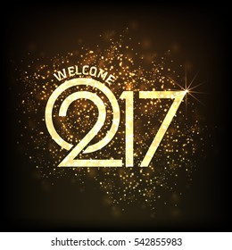 Vector Happy New Year 2017 background