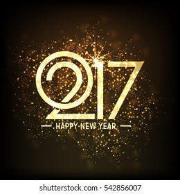 Vector Happy New Year 2017 background