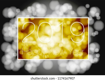 Vector - Happy New Year 2018 2019