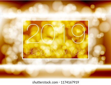 Vector - Happy New Year 2018 2019