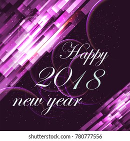 Vector Happy New Year 2018
