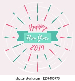 Vector Happy New Year 2019