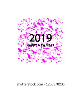 Vector of Happy New Year 2019