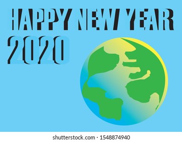 Vector Happy new year 2020 