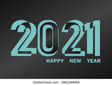 Vector Happy New Year 2021 background, illustration vector design background.