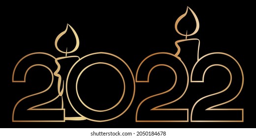 Vector. Happy new year 2022 logo text design. Design templates with 2022 typographic logo. 2022 happy new year symbols collection. Minimalism backgrounds for branding, banner, cover, postcard.