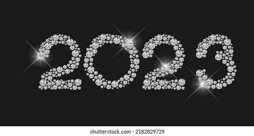 Vector. Happy new year 2023 logo text design. Design templates with 2023 typographic logo. 2023 happy new year symbols collection. Minimalistic backgrounds for branding, banner, cover, postcard