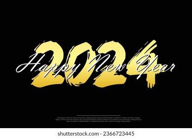 Vector happy new year 2024 design colorful premium vector design for poster banner greeting and new year