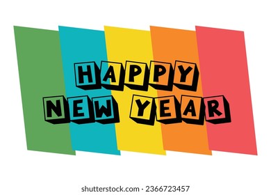 Vector happy new year 2024 design colorful premium vector design for poster banner greeting and new year
