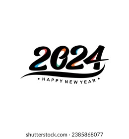 Vector happy new year 2024 celebration
