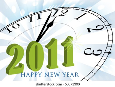 Vector happy new year