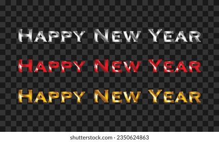 Vector feliz de fondo de año nuevo con texto.