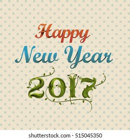 Vector Happy New Year background.