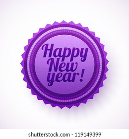 Vector "Happy New Year!" Badge for your business artwork